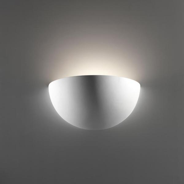 Indoor wall light in raw ceramic